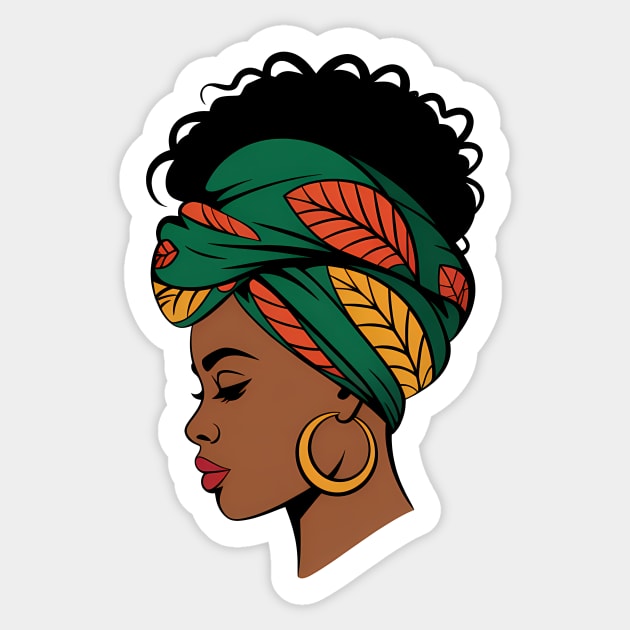 Black Woman Afrocentric Sticker by Rachel's Store 6